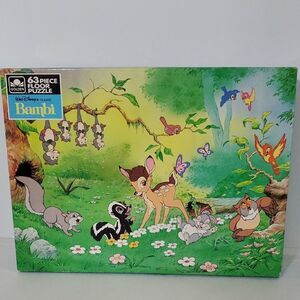 Vintage Disney Classics Bambi Floor Puzzle 63 Pieces New Sealed